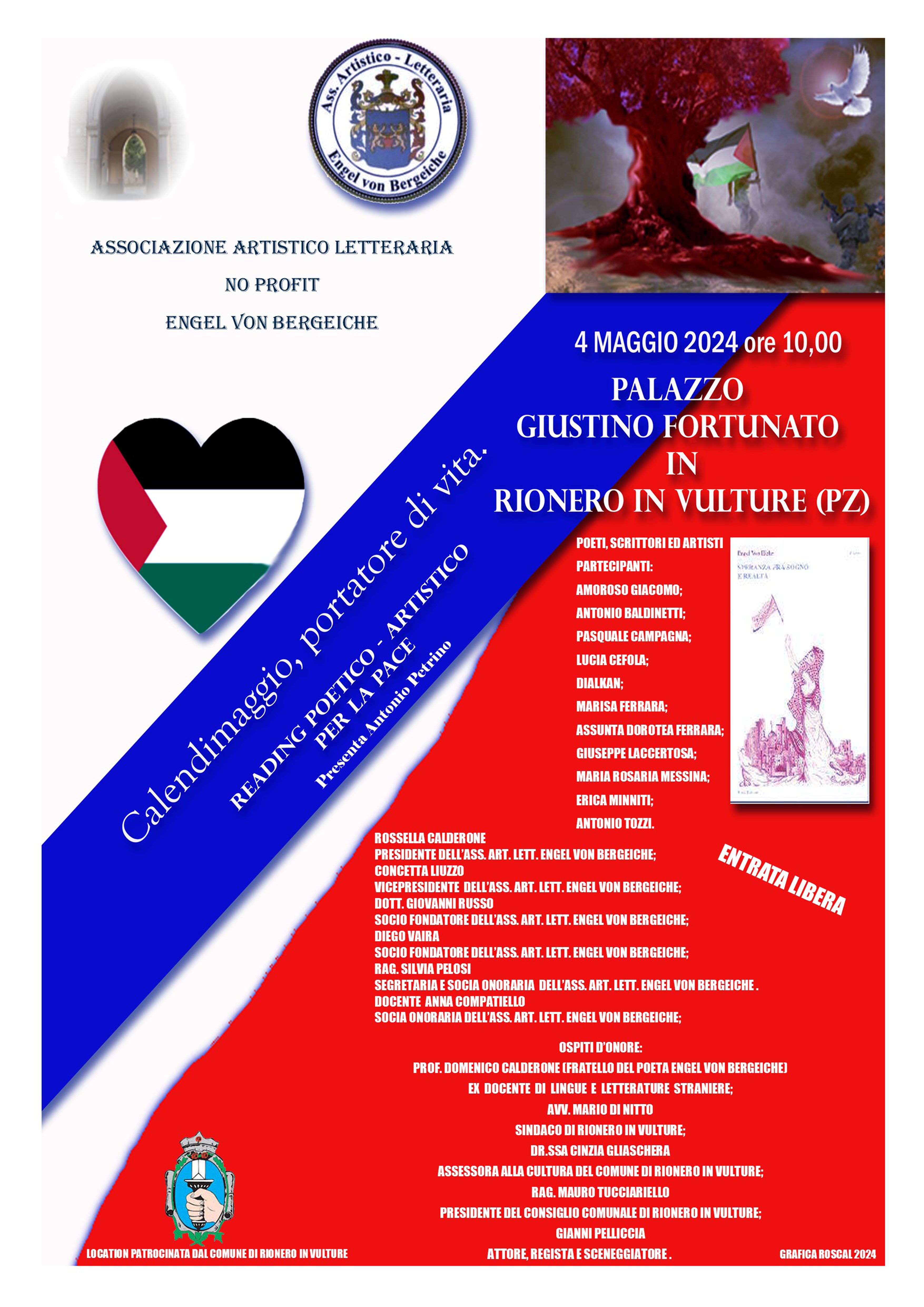 Calendimaggio, portatore di vita - 4 maggio ore 10,00 - Palazzo Giustino Fortunato Rionero in Vulture (Pz)